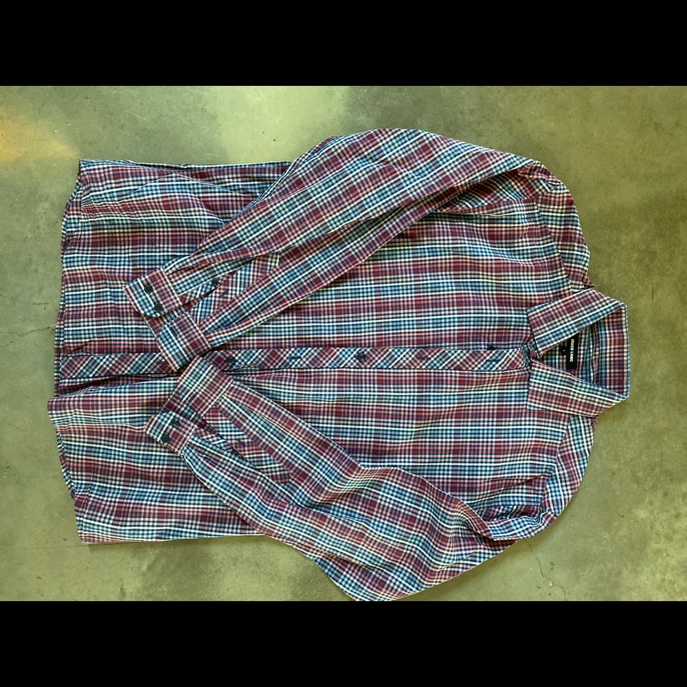Jared Lang Plaid Button Down - Large